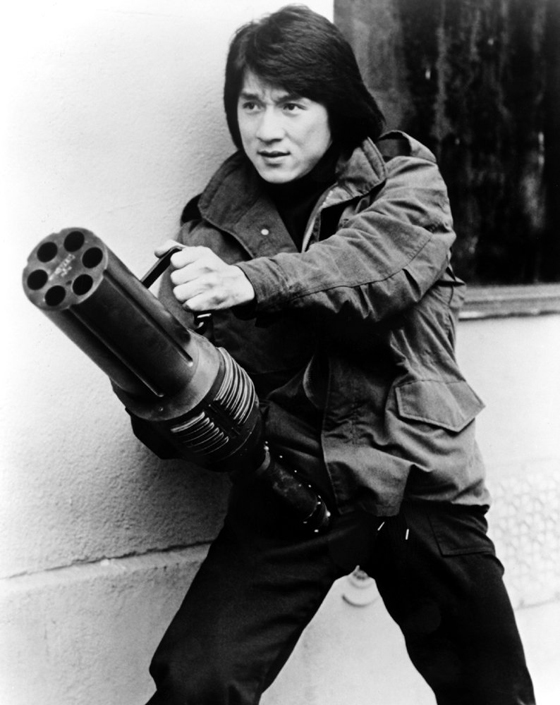 jackie chan with gun