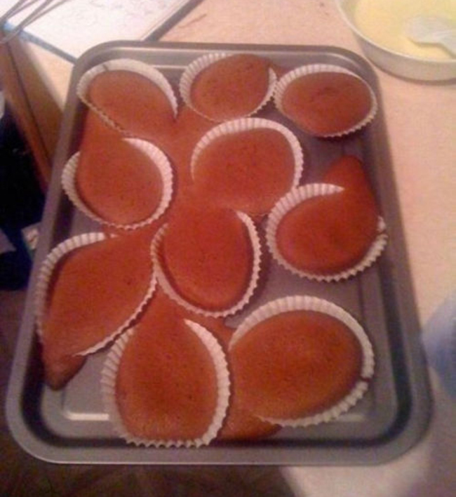 cupcake baking fail