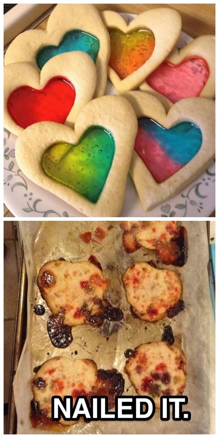 stained glass sugar cookies - Nailed It.