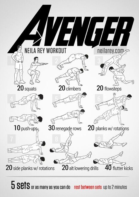 Superhero Workout Routine