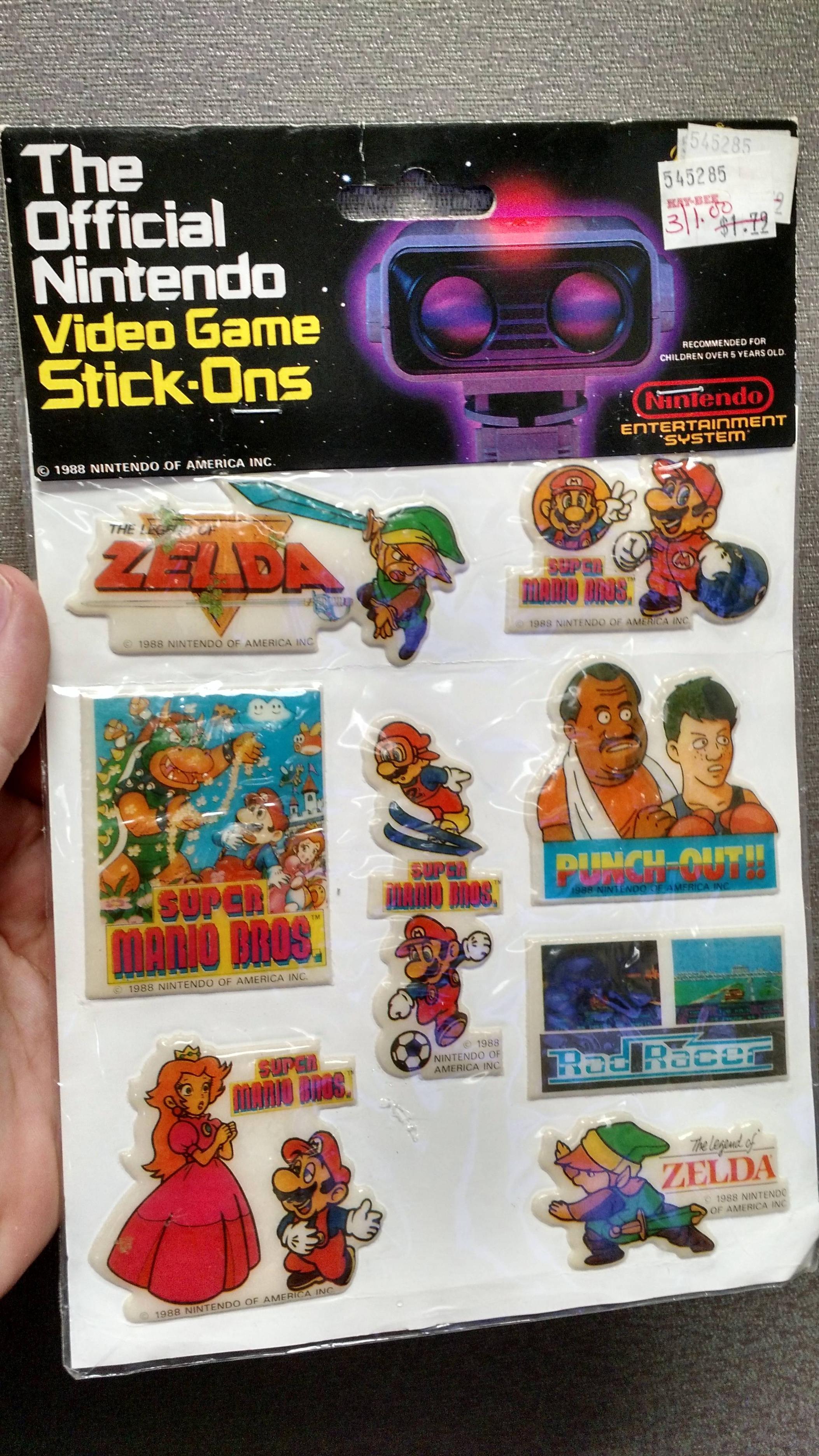 90's memories - S . The Official Nintendo Video Game Stick Ons Pa Lrncele Zelda