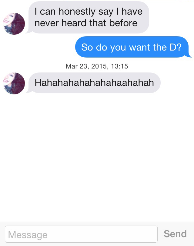 The Best Pickup Line in Tinder History