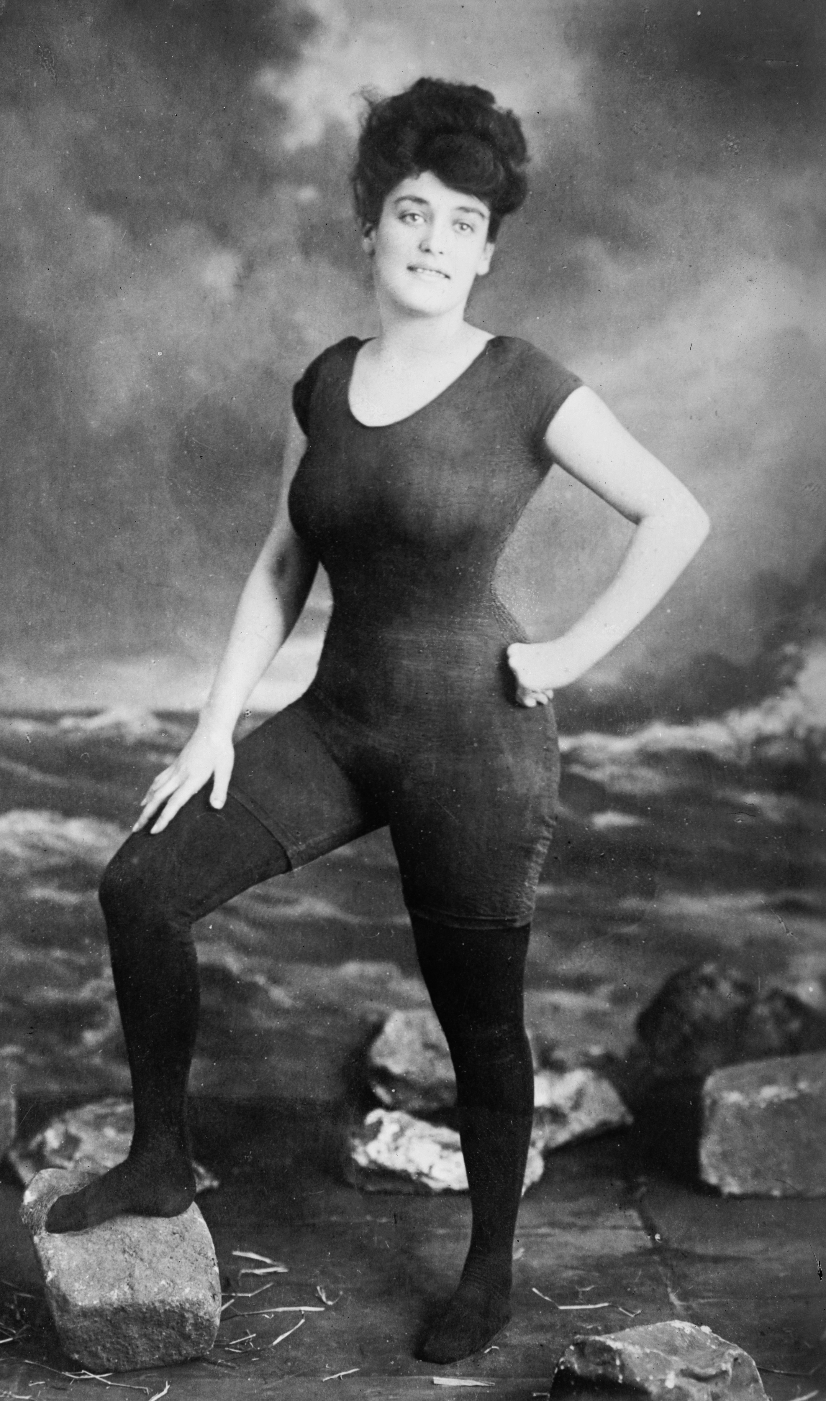 In 1907, when Australian swimmer Annette Kellerman (1887-1975) wore a one-piece suit that revealed her arms and legs, she was promptly arrested for indecent exposure.