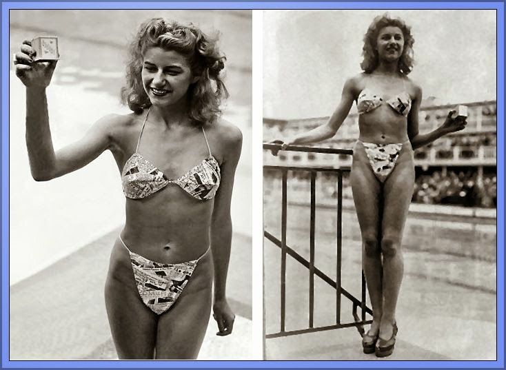 The bikini was worn for the first time by French model and nude dancer Micheline Bernardini for a poolside fashion show at the Piscine Molitor in Paris on July 5, 1946. She later received 50,000 fan letters.