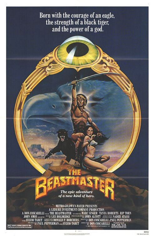 beast master movie - Born with the courage of an eagle, the strength of a black tiger, and the power of a god. The Beastmastre The epic adventure of a new kind of hero. MetroGoldwynMayer Presents A Leisure Investment Company Production A Don Coscarelli Th