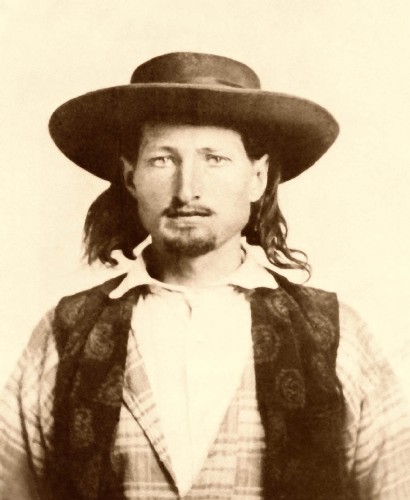 James Butler Hickok had not yet earned the nickname of "Wild Bill" when this photo was taken in 1858. He was 21 years old then.