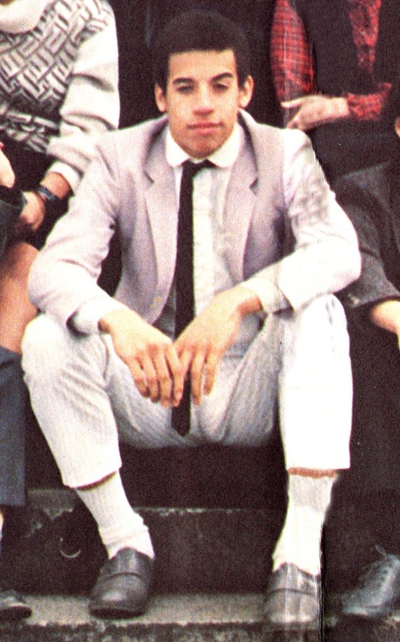 Vin Diesel in high school (1985).