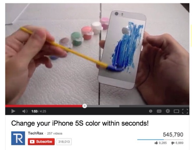 r bad life hacks - Change your iPhone 5S color within seconds! TechRax 257 videos Subscribe 318,013 545,790 9,2856,889