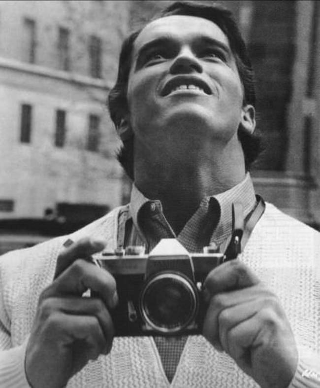 Arnold Schwarzenegger in New York for the first time in 1968.