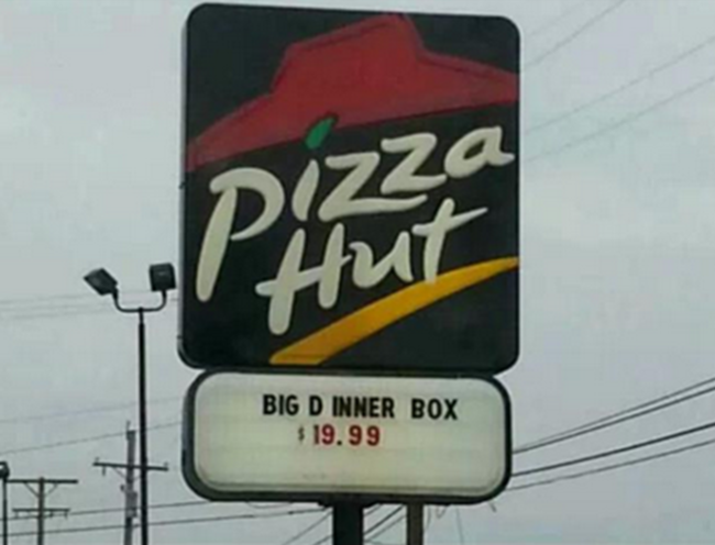 pizza hut - Big D Inner Box $19.99