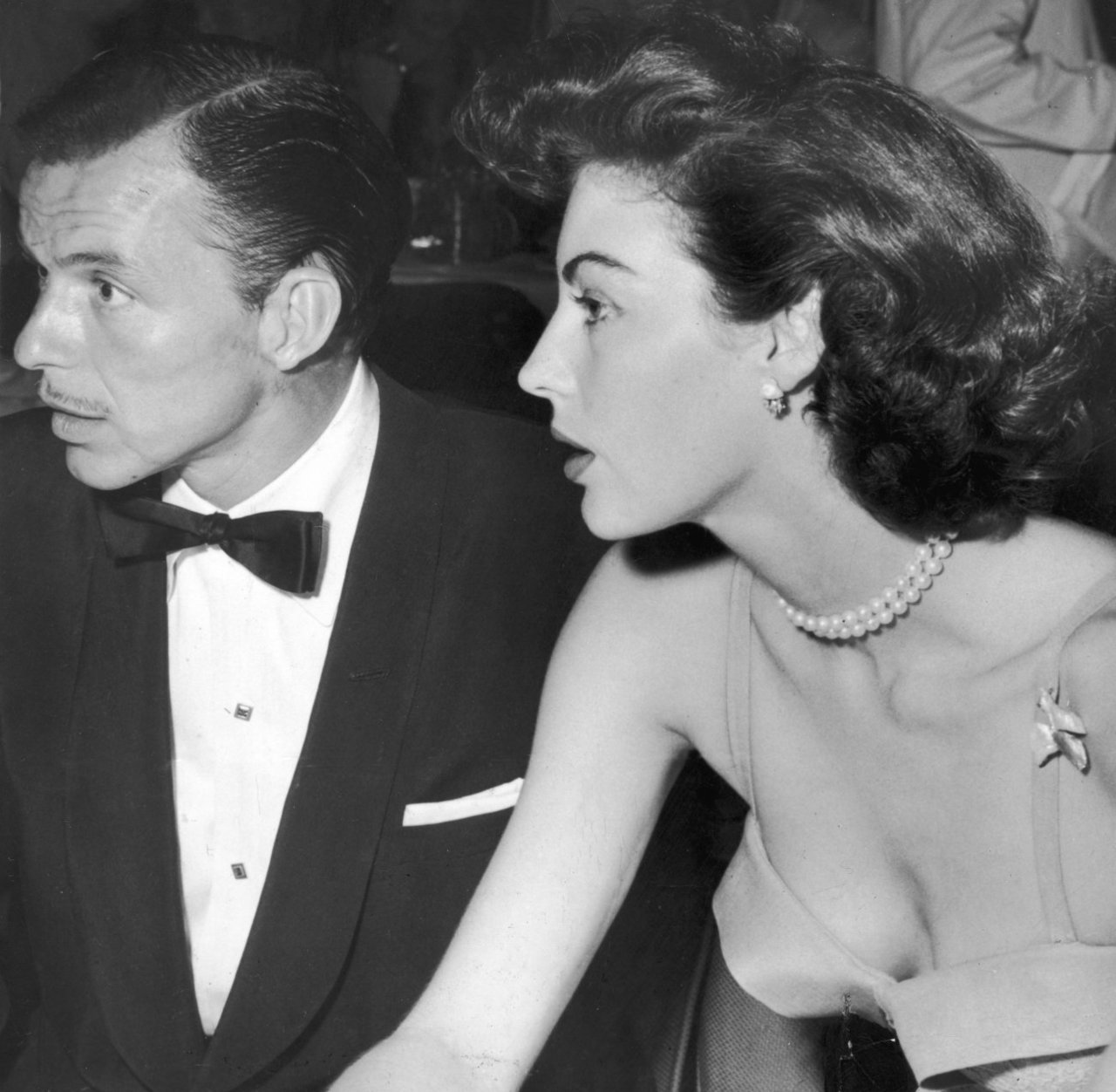 Frank Sinatra and Ava Gardner at the Flamingo, 1952.