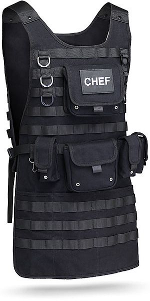 Tactical barbeque apron