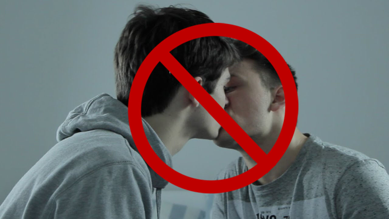 Guys kissing each other on the lips? Are you guys gay?
