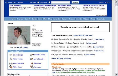 Myspace launched 12 years ago.