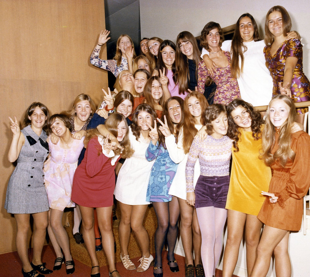 Sorority group photo, 1973.