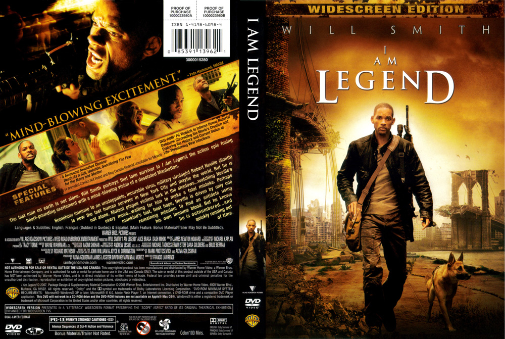 I Am Legend is a 2007 American horror movie starring Will Smith.