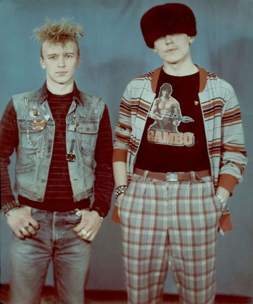 Russian cool kids of the 80s.