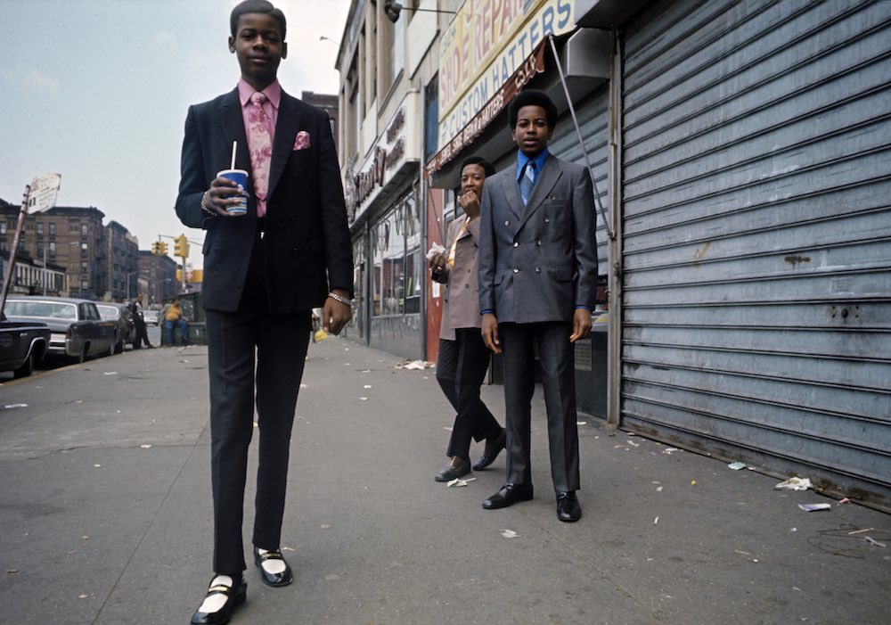 Boys looking too sharp in Harlem in 1970.