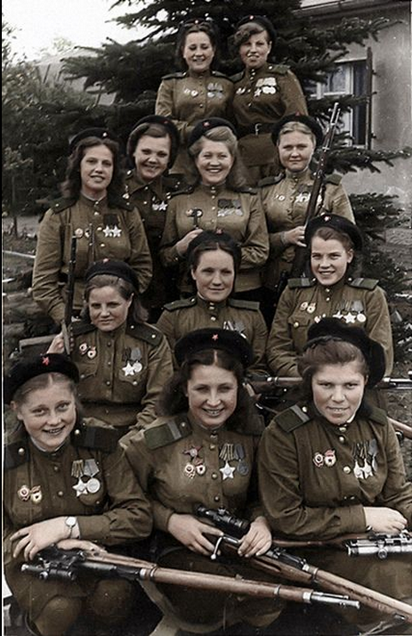 Soviet Female Snipers, 1945.