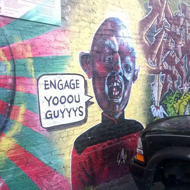 star trek graffiti - Engage Yooou Guyyys