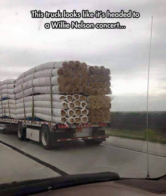 snoop dogg morning delivery - This truck looks it's headed to a Willie Nelson concerloo