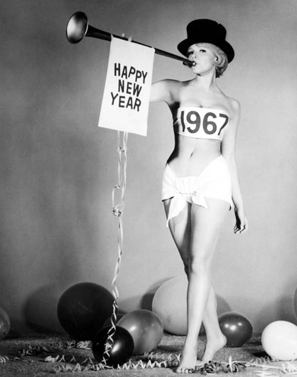 happy new year pin up - Happy New Year 1967