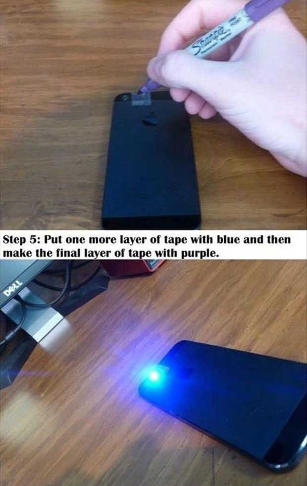 Phone Hack: Make Your Own Black Light