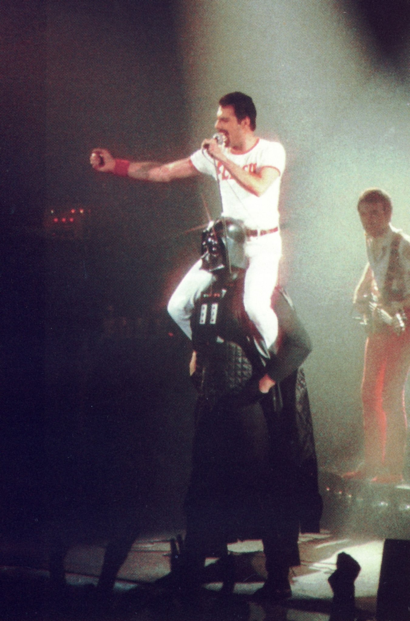 Freddie Mercury riding Darth Vader - August 10, 1980.