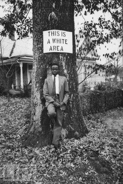 Civil disobedience towards racism, 1950s.