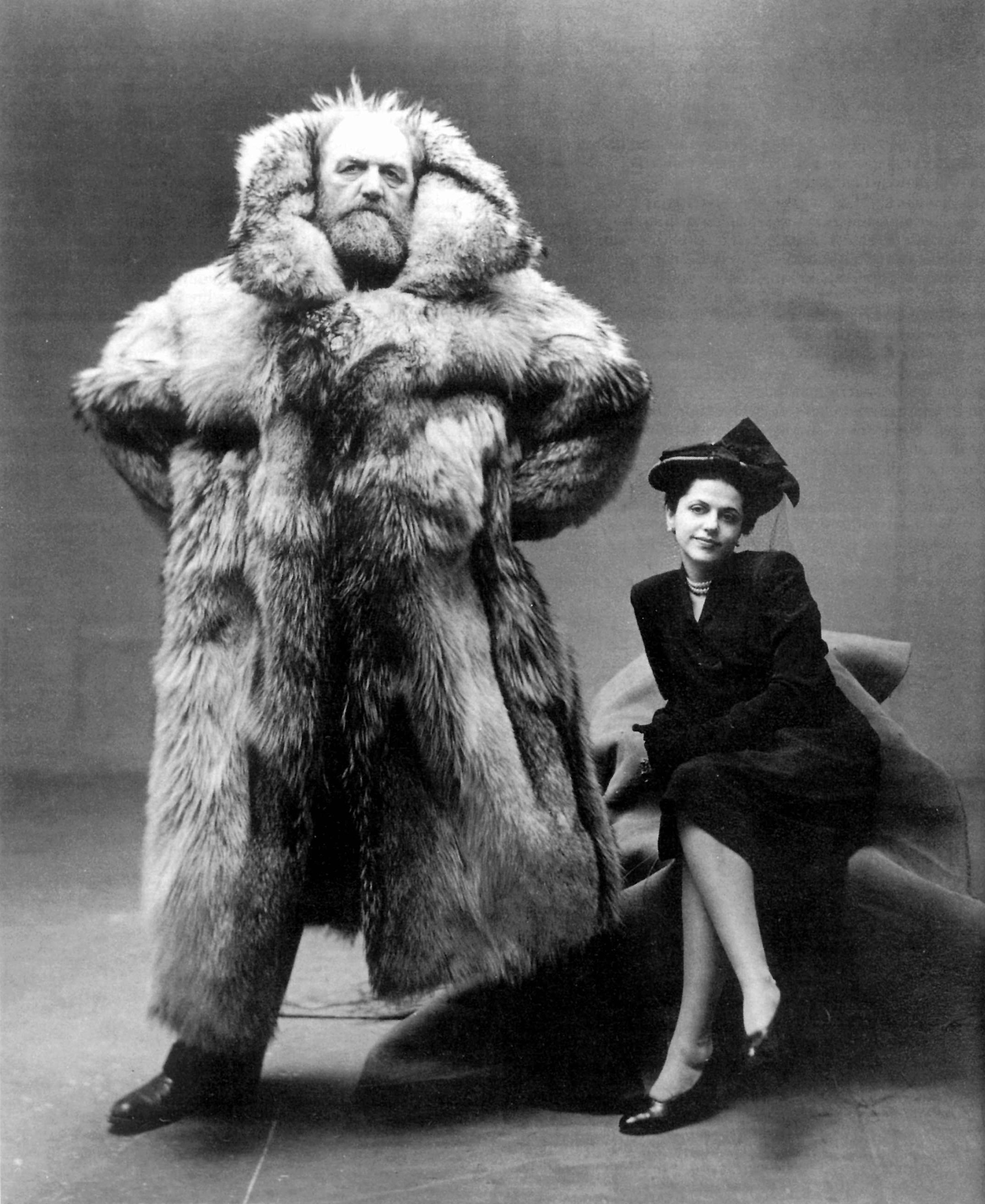 Arctic Explorer Peter Freuchen and Wife (1947).