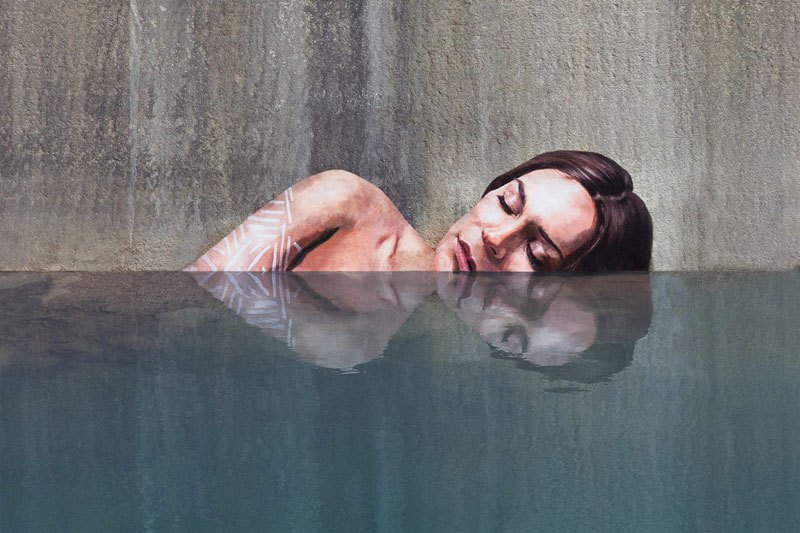Artist Paints Women Bathing in NYC Sewage