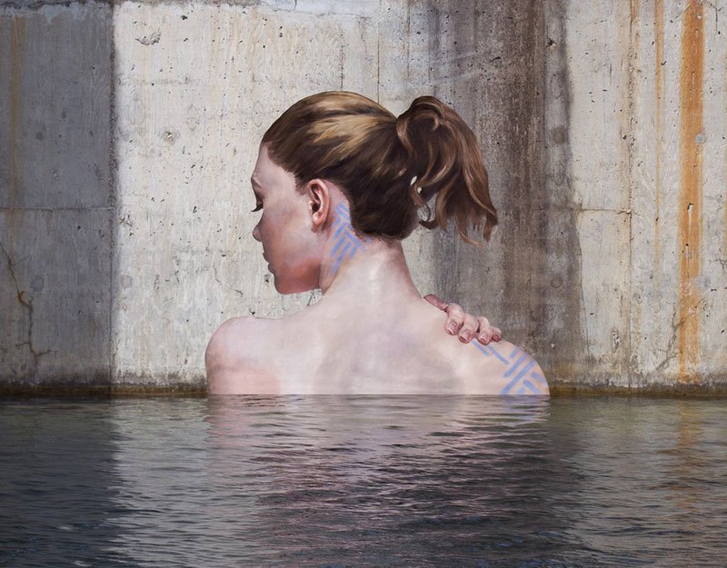 Artist Paints Women Bathing in NYC Sewage