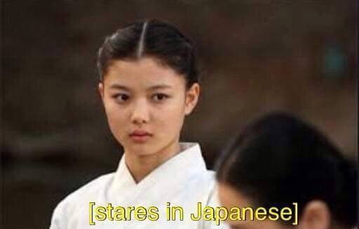 funny subtitles - stares in Japanese