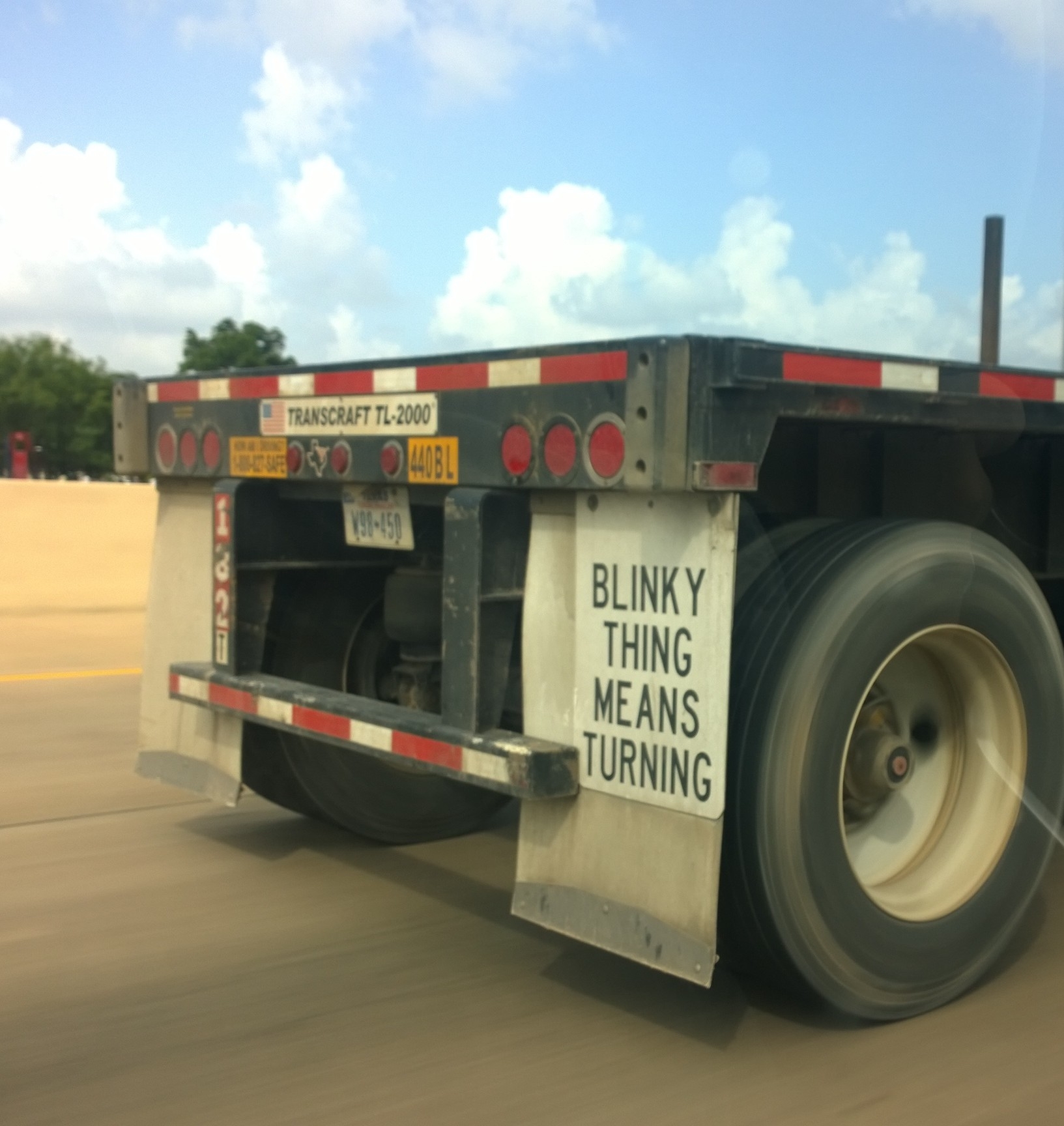 semi truck funny - Da Scott Blinky Thing Means Turning.