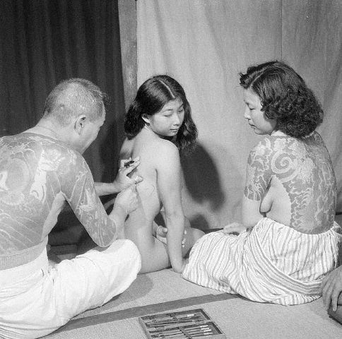 vintage japanese women tattoos