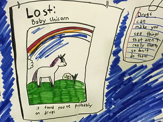 dare posters for school - Lost Baby Unicorn Drugs can make you see things that aren't really there so don't do themt it on found you are probably drugs