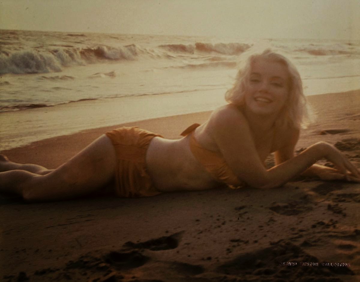 Marilyn Monroe's last photo shoot on the beach in Santa Monica on July 13, 

1962.