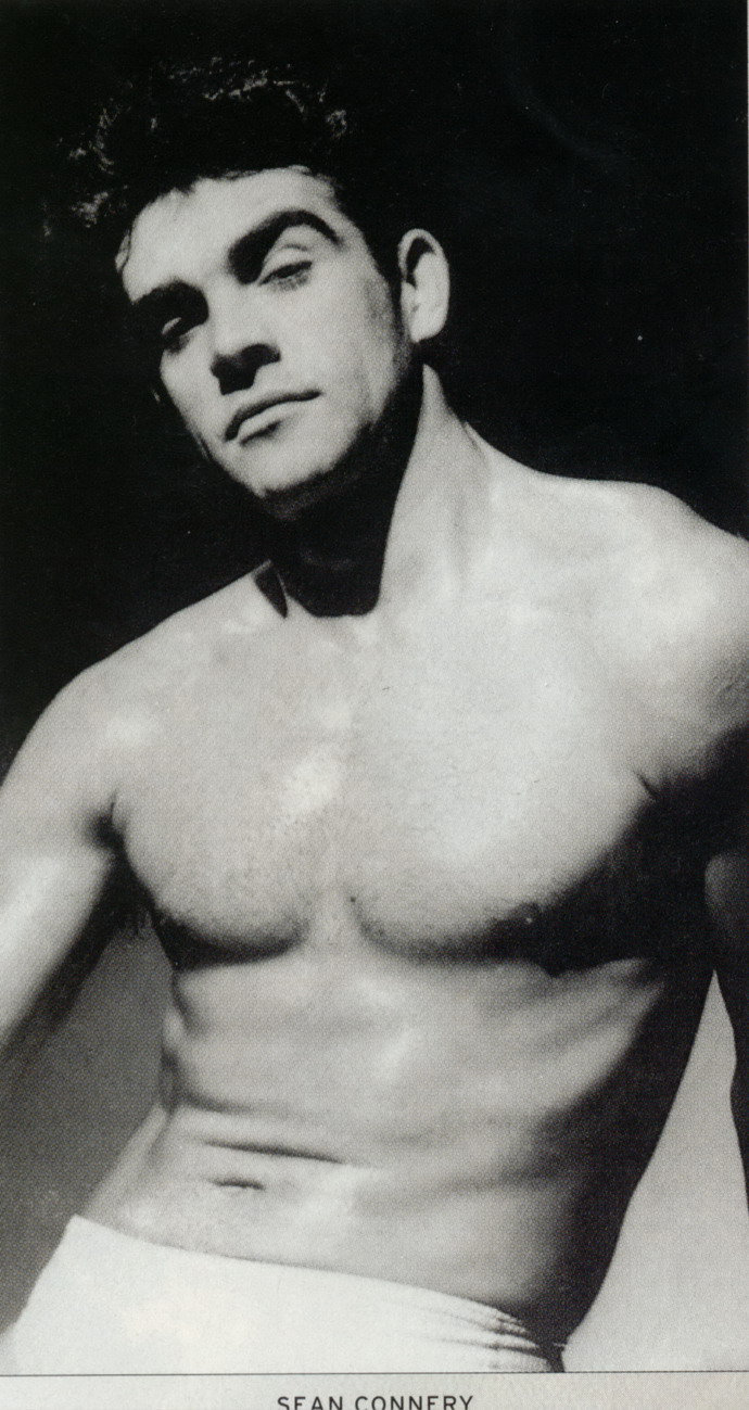 Young Sean Connery shirtless ca. 1953.