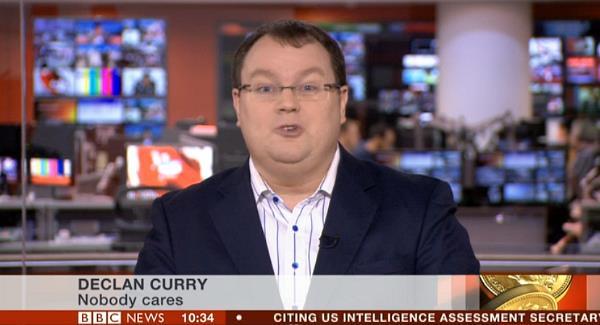 bbc news captions - Declan Curry Nobody cares Bbc News Citing Us Intelligence Assessment Secretar
