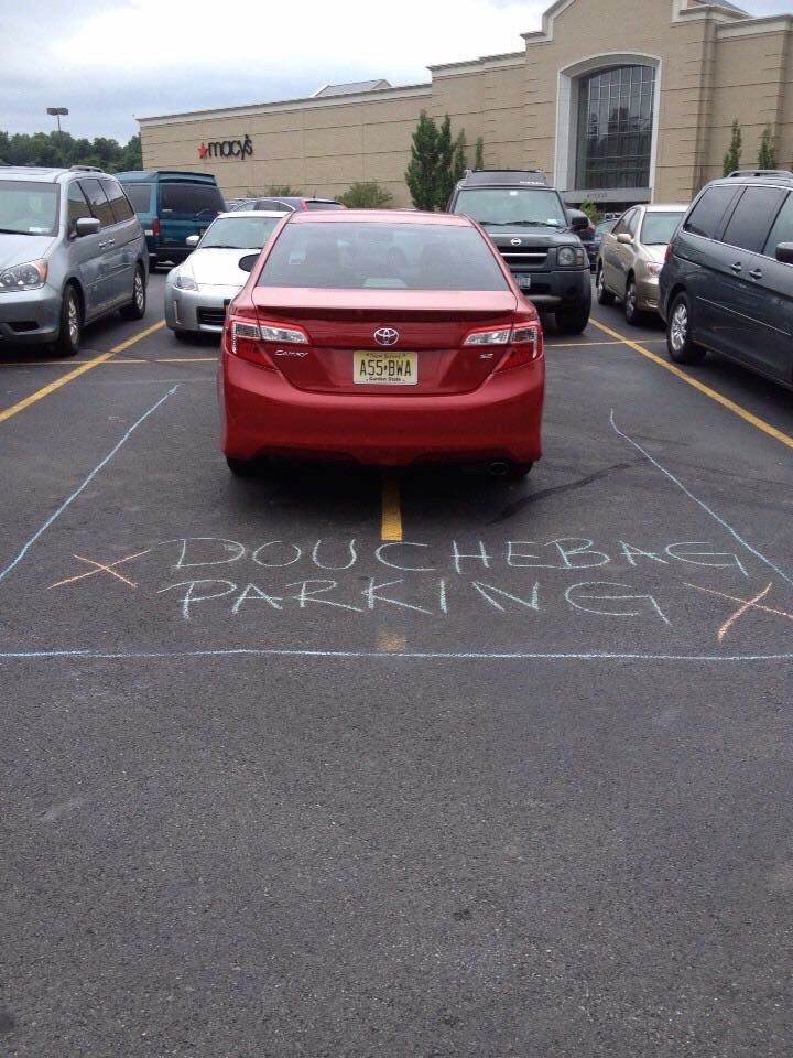 chalk bad parking