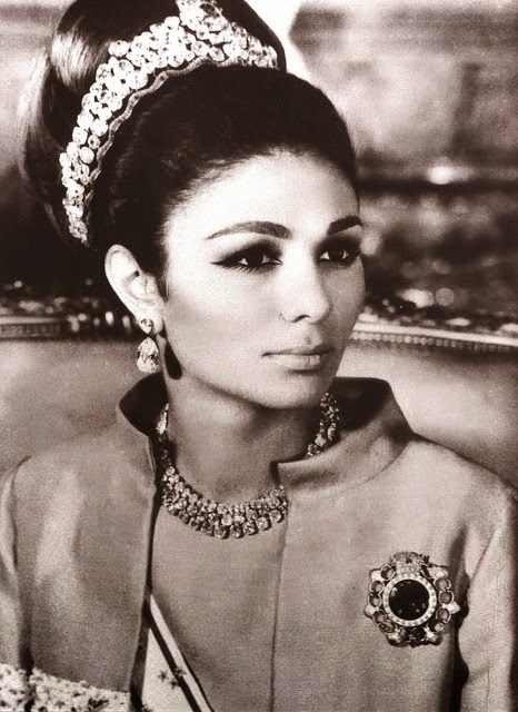 Former Queen-Empress Farah Pahlavi of Iran (1959).