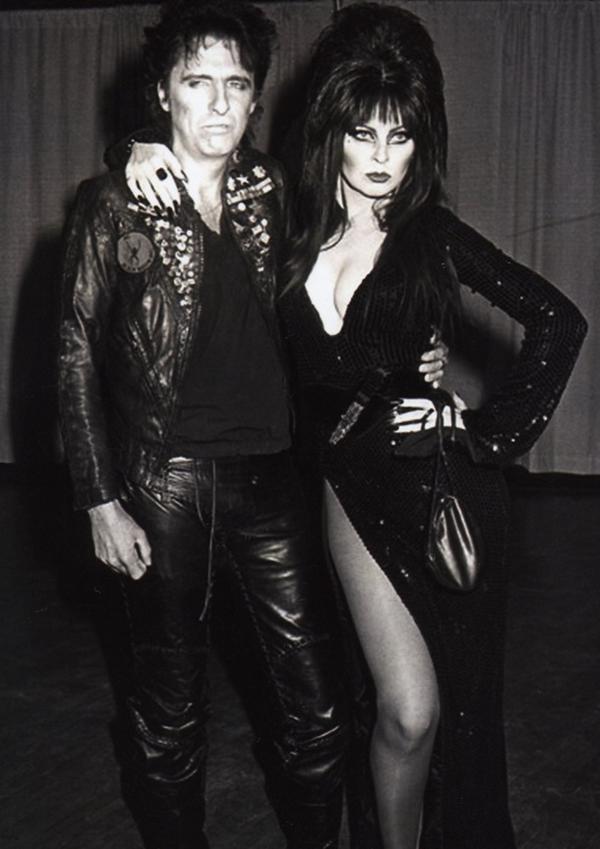 Alice Cooper and Elvira, 1980.