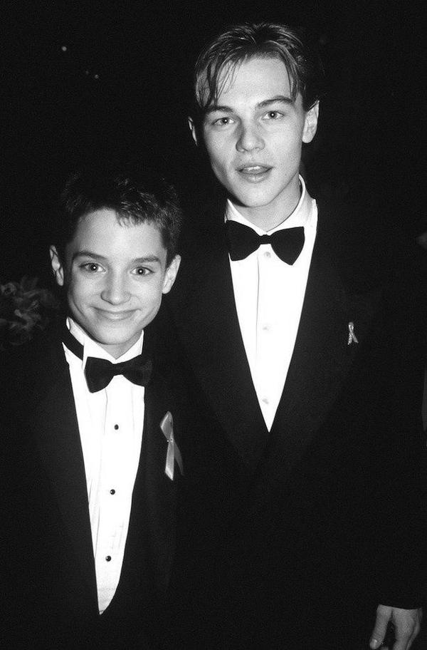 Leonardo DiCaprio and Frodo at the Oscars 20 years ago.