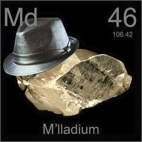 molybdenum element - Md 46 106.42 M'lladium