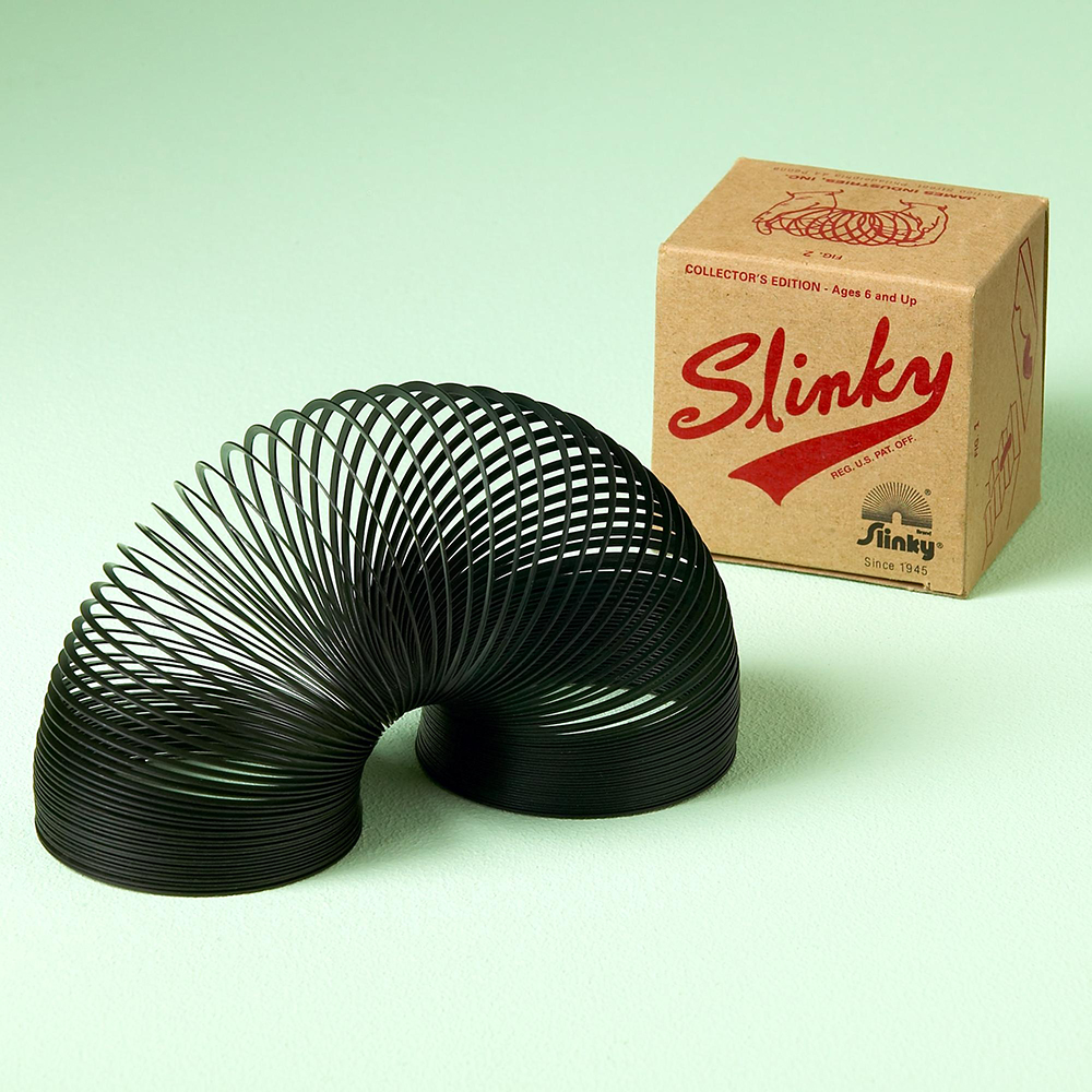 In 1960, Slinky inventor Richard James left his wife and their six 

children to join a cult down in Bolivia. His wife, Betty, took over the 

company and made a fortune.
