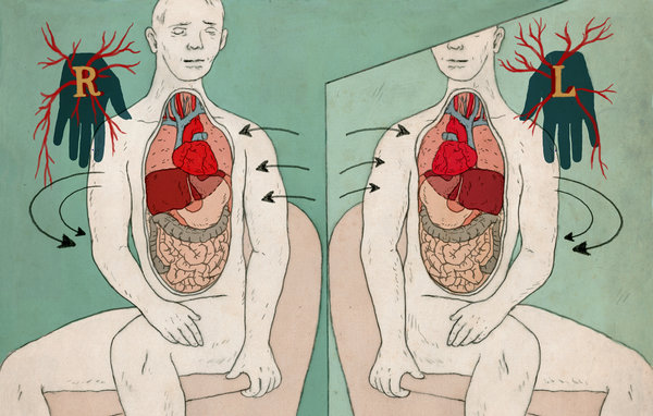 1 in 10,000 people (0.01%) have their internal organs reversed.