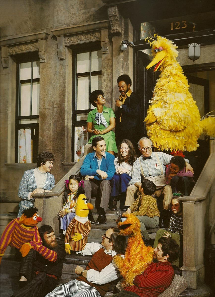 The Original Sesame Street cast, 1969-1970.