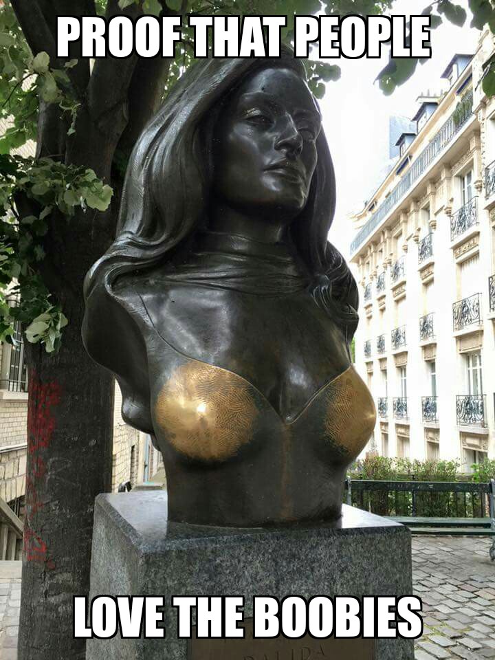 statue - Proof That People Love The Boobies