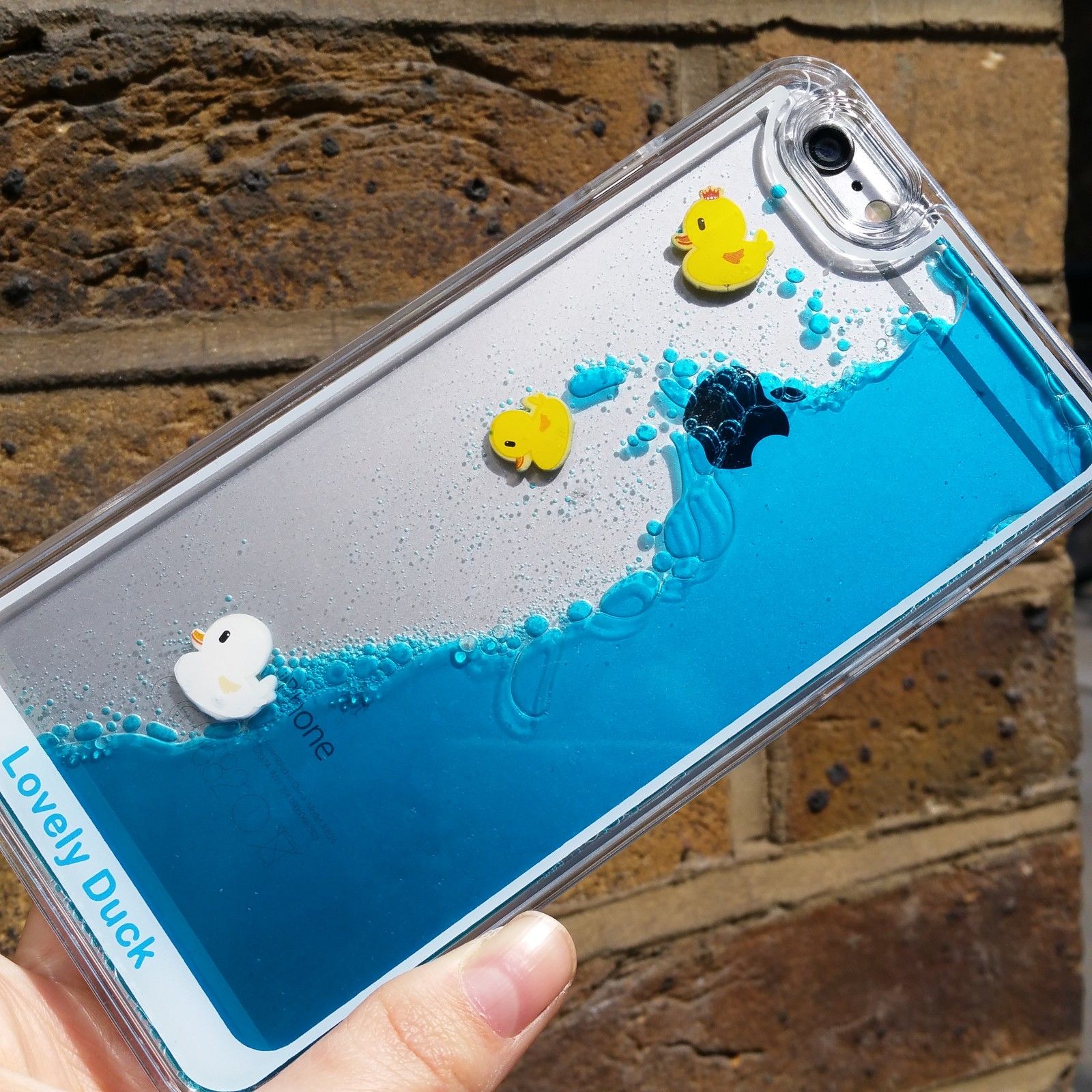 Aquarium Phone Case With Floating Ducks