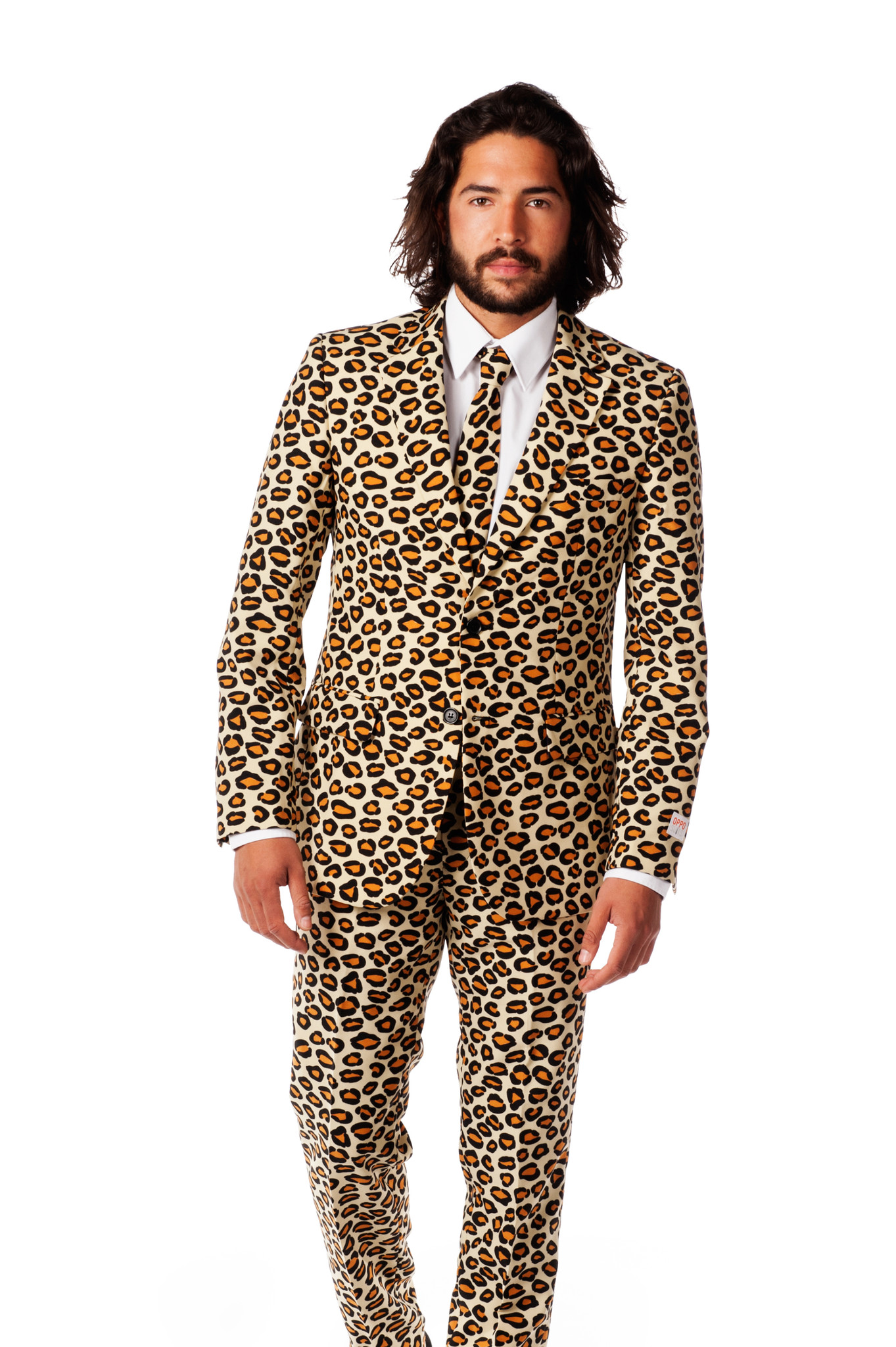 The highly seductive evening leopard suit